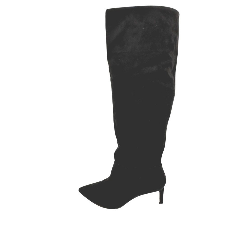 BCBGeneration Marlo Black Suede Pointed Toe Stiletto Over The Knee Boots 9M‎